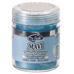 DR GUSTO YENİLEBİLİR YALDIZLI SİM BOYA MAVİ 10GR