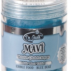 DR GUSTO YENİLEBİLİR YALDIZLI SİM BOYA MAVİ 10GR