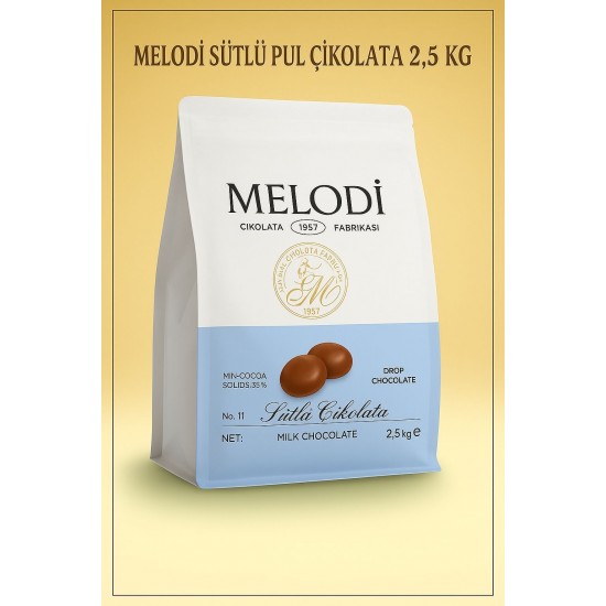 MELODİ SÜTLÜ PUL ÇİKOLATA 2.5 KG