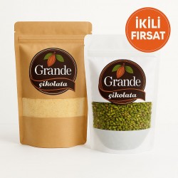 ÇİFT FIRSAT KAMPANYASI: GRANDE BADEM UNU (150 g) + ANTEP BOZ FISTIK PİRİNÇ (150 g)