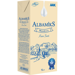 ALBAMİKS MANDIRA ŞEKERSİZ  SIVI ŞANTİ 1 KG 12 ADET