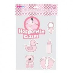 HOŞGELDİN KIZIM ETİKET SET 6 ADET