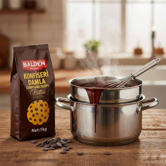 BALDEN BİTTER KONFİSERİ DAMLA DROP ÇİKOLATA 1 KG