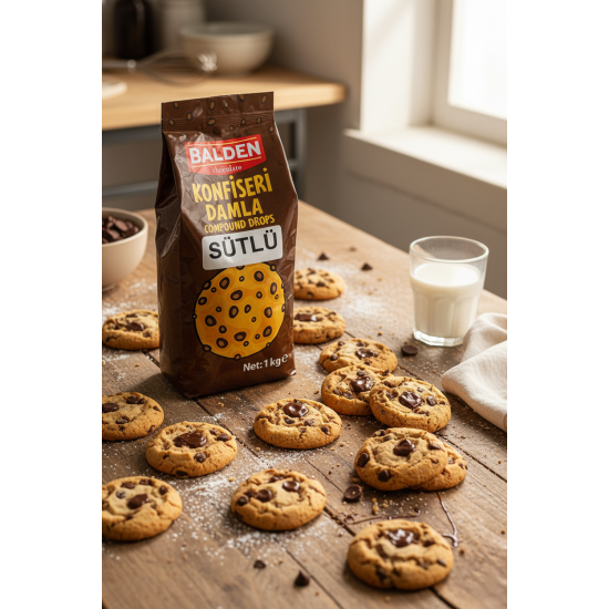 BALDEN SÜTLÜ KONFİSERİ DAMLA DROP ÇİKOLATA 1 KG