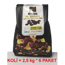 BARLO BİTTER PUL ÇİKOLATA %71.5 2.5 KG