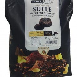 BARLO BİTTER SUFLE PUL ÇİKOLATA %52 2.5 KG