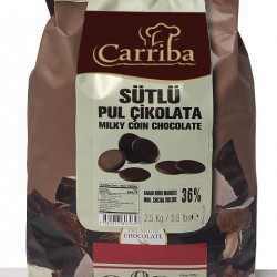 CARRİBA SÜTLÜ PUL ÇİKOLATA 2.5 KG