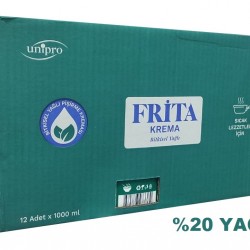 FRİTA BİTKİSEL YAĞLI PİŞİRME KREMA 1 LT 12 ADET