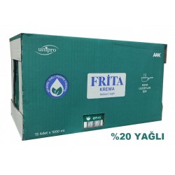 FRİTA BİTKİSEL YAĞLI PİŞİRME KREMA 1 LT 12 ADET
