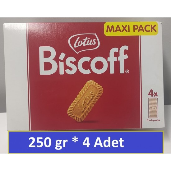 LOTUS BİSCOFF BİSKÜVİ 250 GR*4 ADET LOTUS BİSCOFF BİSKÜVİ 250 GR*4 ADET