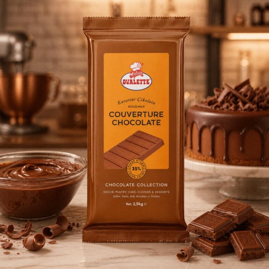 OVALETTE SÜTLÜ KUVERTUR 2.5 KG
