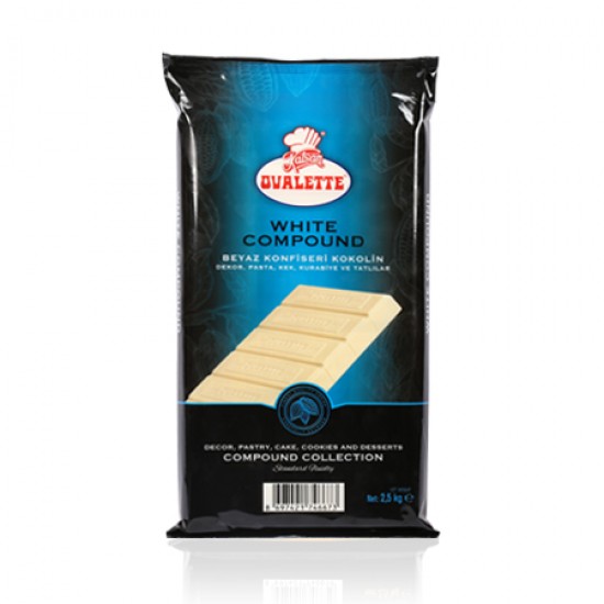OVALETTE BEYAZ KONFİSERİ 2.5 KG OVALETTE BEYAZ KONFİSERİ 2.5 KG