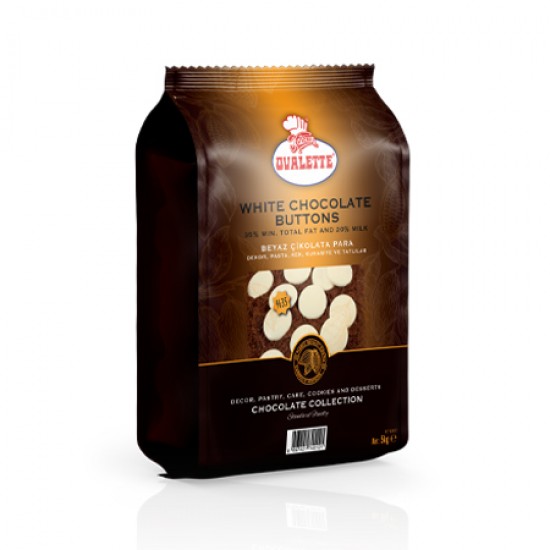 OVALETTE BEYAZ PUL ÇİKOLATA 5 KG OVALETTE BEYAZ PUL ÇİKOLATA 5 KG