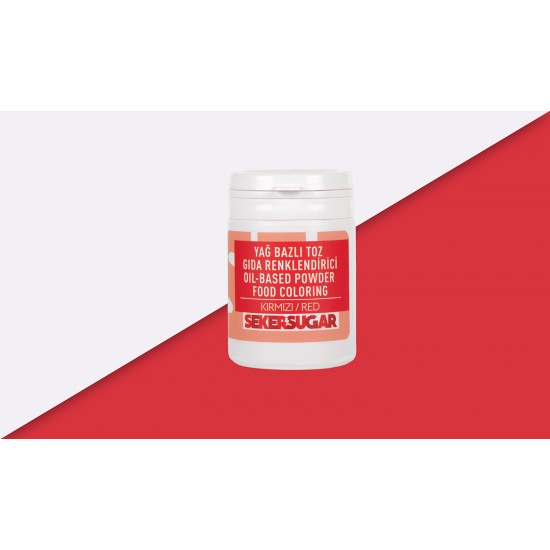 ŞEKER SUGAR KIRMIZI YAĞ BAZLI TOZ BOYA 25 GR