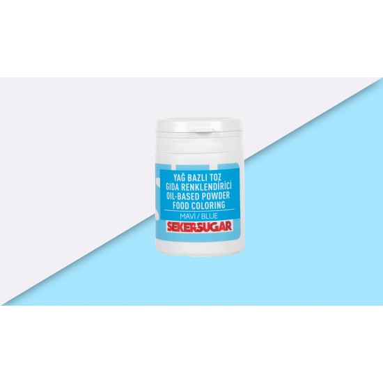 ŞEKER SUGAR MAVİ YAĞ BAZLI TOZ BOYA 25 GR