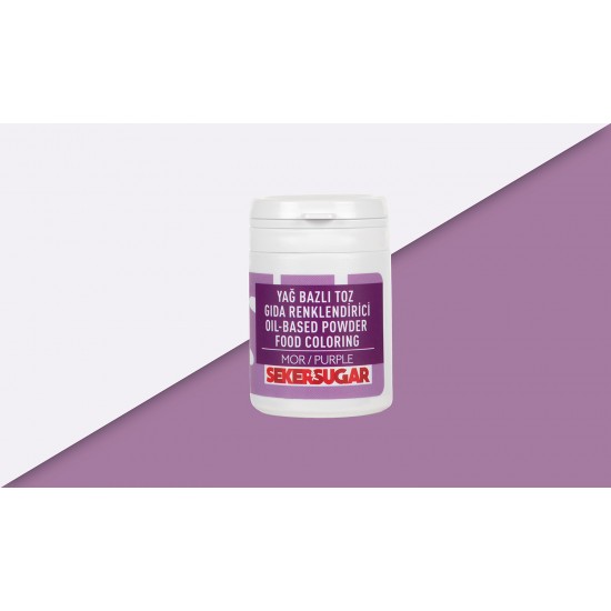ŞEKER SUGAR MOR YAĞ BAZLI TOZ BOYA 25 GR