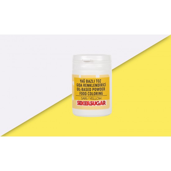 ŞEKER SUGAR SARI YAĞ BAZLI TOZ BOYA 25 GR