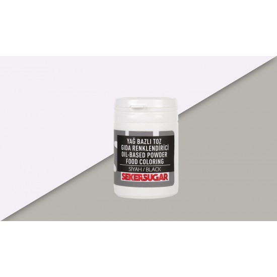 ŞEKER SUGAR SİYAH YAĞ BAZLI TOZ BOYA 25 GR