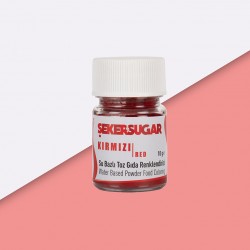 ŞEKER SUGAR SU BAZLI TOZ BOYA KIRMIZI 10 GR