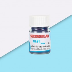 ŞEKER SUGAR SU BAZLI TOZ BOYA MAVİ 10 GR