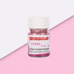 ŞEKER SUGAR SU BAZLI TOZ BOYA PEMBE 5 GR