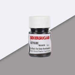 ŞEKER SUGAR SU BAZLI TOZ BOYA SİYAH 5 GR