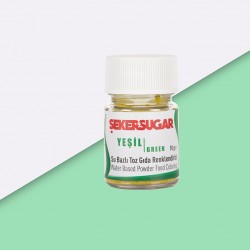 ŞEKER SUGAR SU BAZLI TOZ BOYA YEŞİL 10 GR