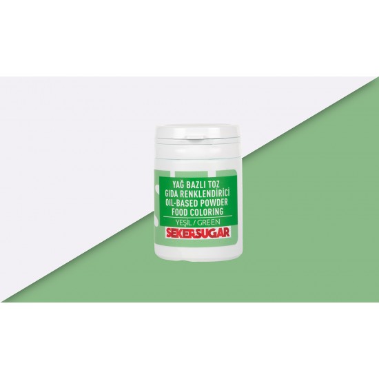 ŞEKER SUGAR YEŞİL YAĞ BAZLI TOZ BOYA 25 GR