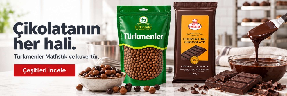 Çikolatanın her hali. — Türkmenler Matfıstık ve kuvertür.