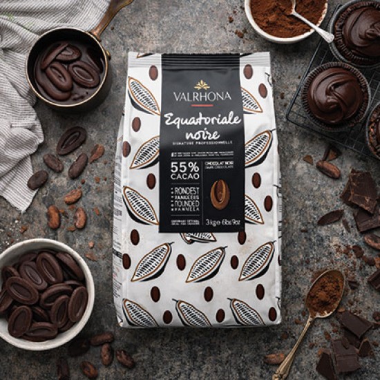 VALRHONA EQUATORIALE NOIRE ÇİKOLATA 3 KG