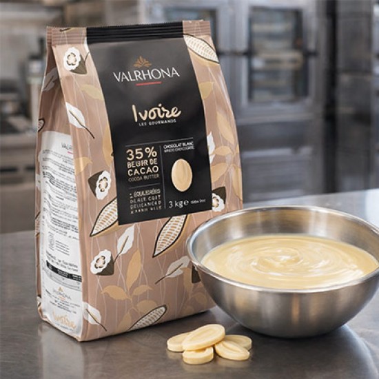 VALRHONA IVORE FİLDİŞİ ÇİKOLATA 3 KG