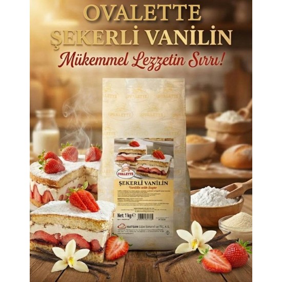 Ovalette Şekerli Vanilya 1 Kg
