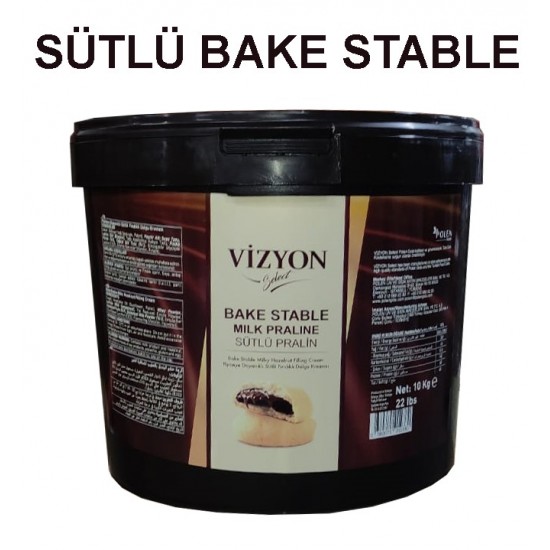 VİZYON SÜTLÜ BAKE STABLE PRALİN YANMAZ 10 KG